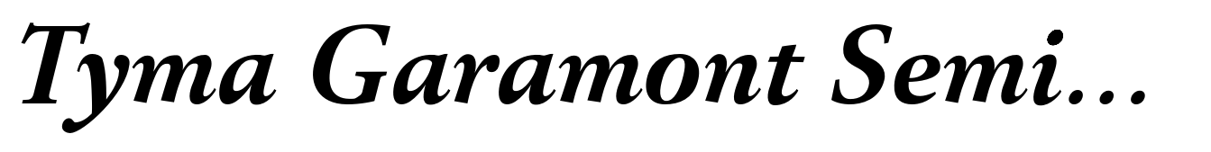 Tyma Garamont SemiBold Italic